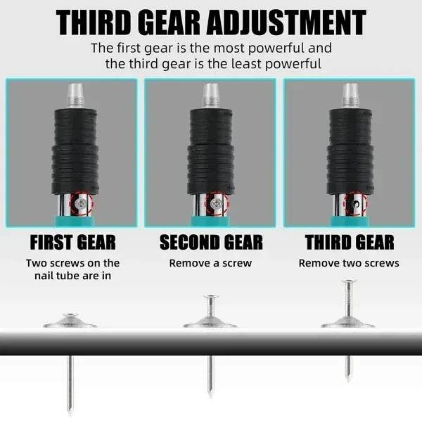 Cement wall nails wall fastening steel nail gun concrete nail gun mini portable steel nail gun + 100 disc nails