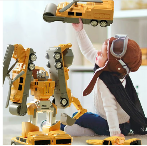 🎁Children's Day 49% OFF🔥Magnetic Transform Engineering Car Assembled Toys