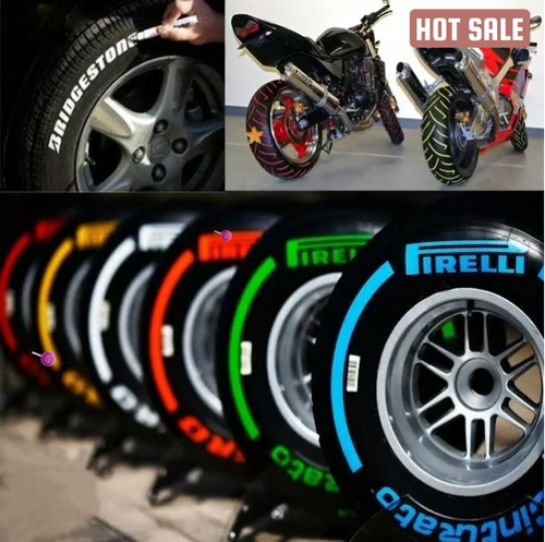 🔥Waterproof Tire Paint Pen 12 colors, 1 each🔥