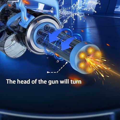 🔥Gatling water gun electric, water gun for children, Glowing effects, range of