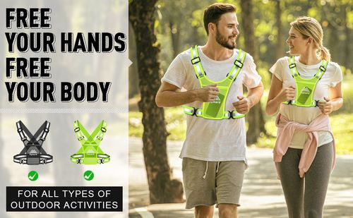 🔥Men's and women's running vest chest phone holder