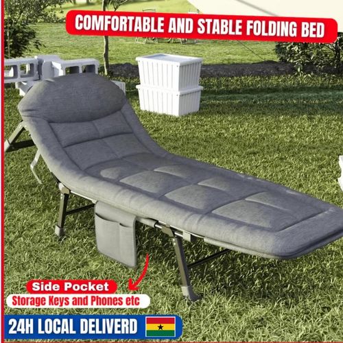 Adjustable portable folding bed