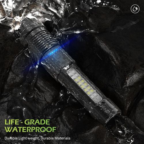 2024 Camping Gadgets Waterproof Rechargeable Strong Light Flashlight