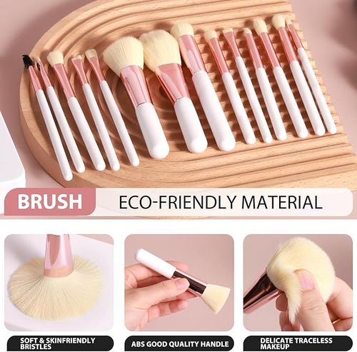 ⏳Fill-in light makeup brush set with mirror case
