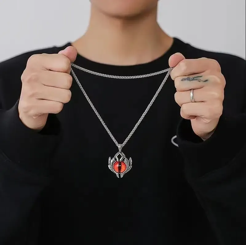 3 Count Devil Eye Necklace Man Accessories Fine Craftsmanship