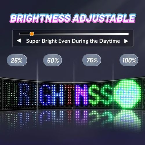 🔥Car-mounted ultra-cool ultra thin flexible Bluetooth LED screen