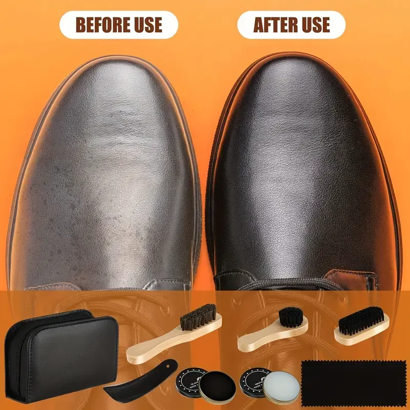All-Purpose Leather Shoe Care Kit for Various Leather Types in Africa
