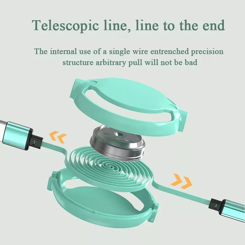 3in1 Fast USB Charging Cable Universal Multi Function Cell Phone Charger Cord
