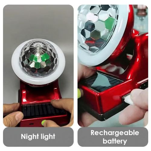 Solar Charging Colorful Magic Ball RGB Atmosphere Light