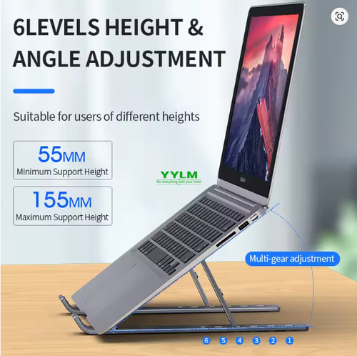 🌟 Elevate Your Laptop Game with This Portable Aluminum Stand! 🚀