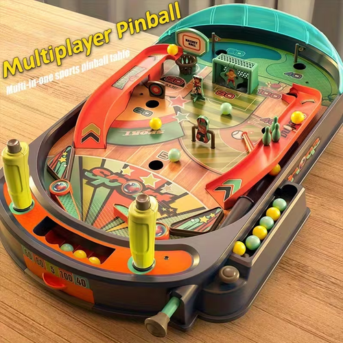 Multiplayer interactive pinball tabletop game