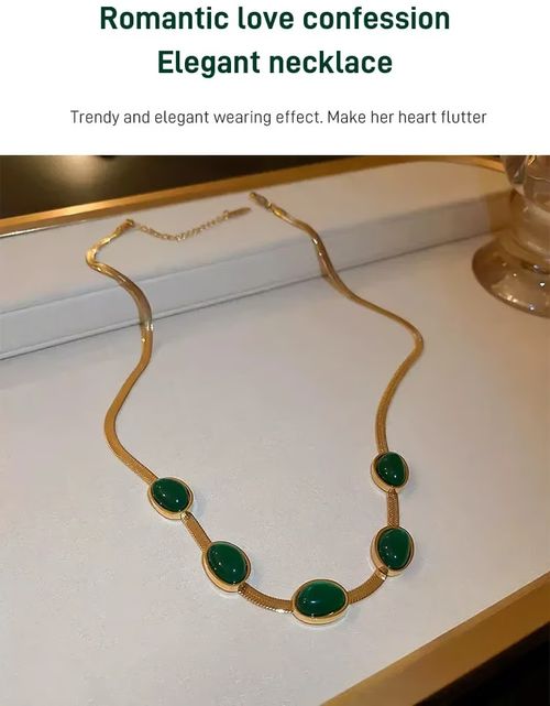 Emerald necklace earrings bracelet