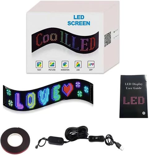 🔥Car-mounted ultra-cool ultra thin flexible Bluetooth LED screen