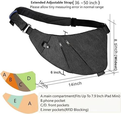 🔥Anti-Theft Travel Chest Bag