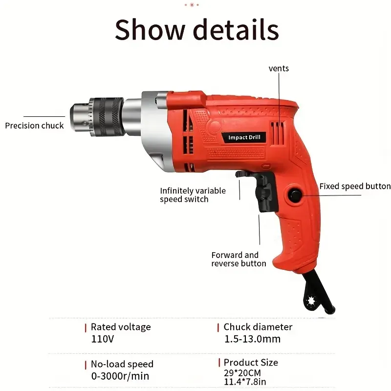 🔥A set of electric impact drills✨🚀