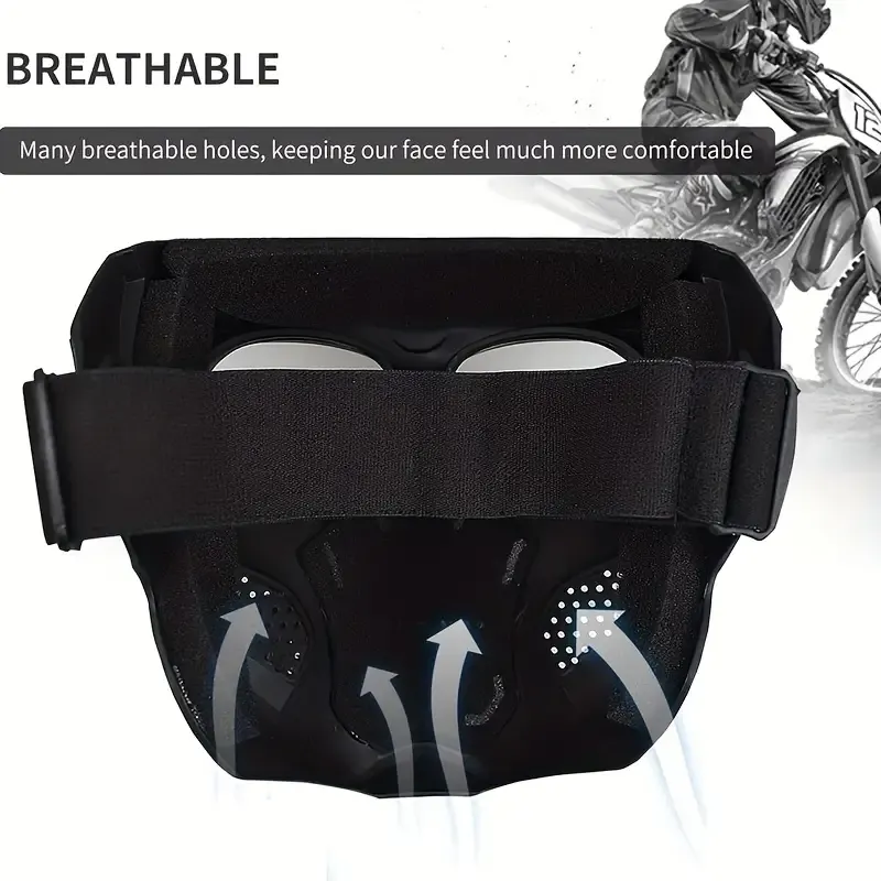 Motorcycle Helmet Riding Goggles Glasses Anti Fog Face Mask Dirt Bike ATV Motocross Eyewear
