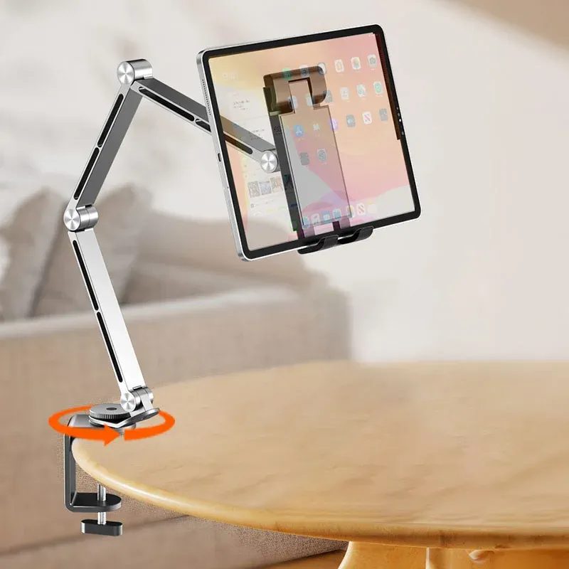 360-degree rotating adjustable and stable multifunctional aluminum alloy stand metal cantilever desktop mobile phone iPad stand