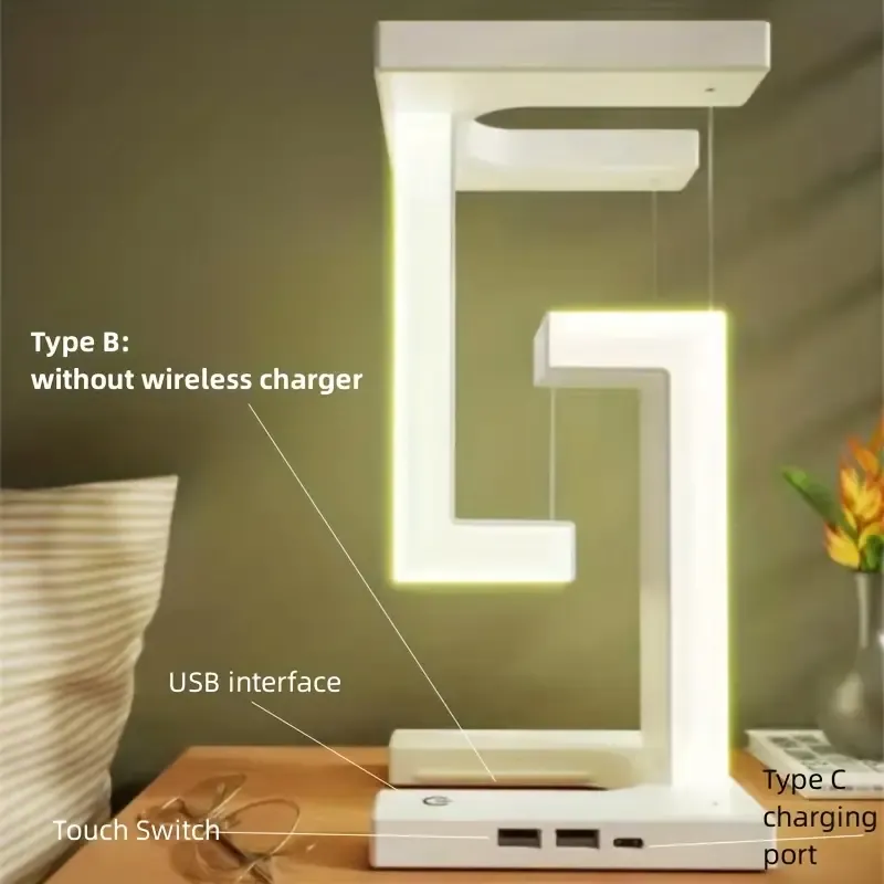 Anti-Gravity Levitating Charging Desk Lamp