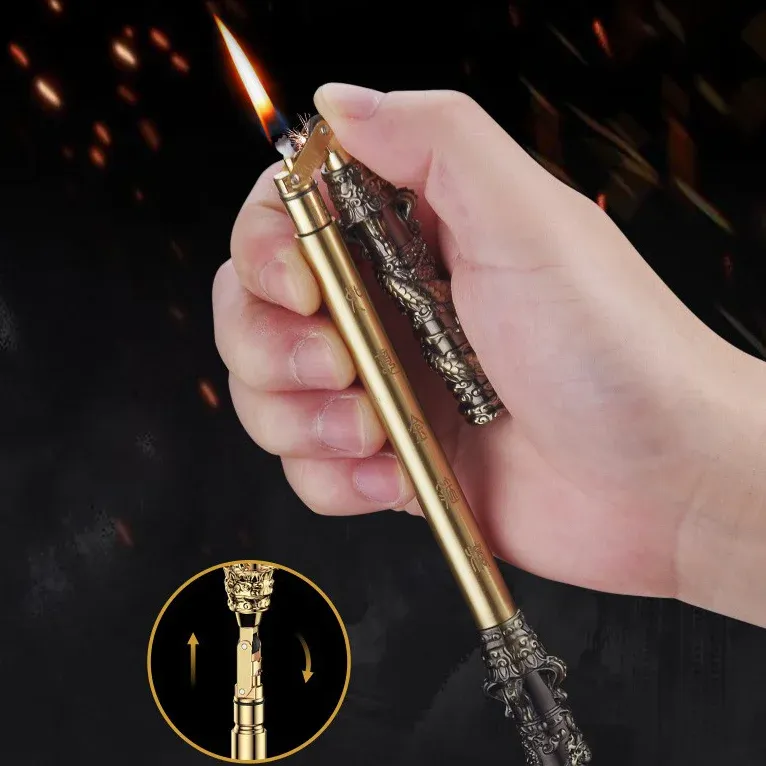Black Myth Monkey King Golden Hoop Retro Lighter Kerosene New Lighter