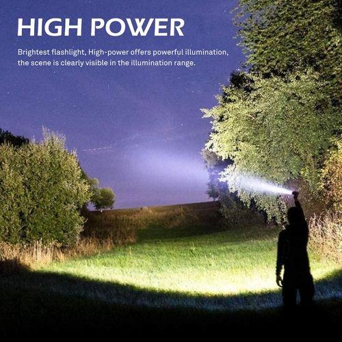 2024 Camping Gadgets Waterproof Rechargeable Strong Light Flashlight