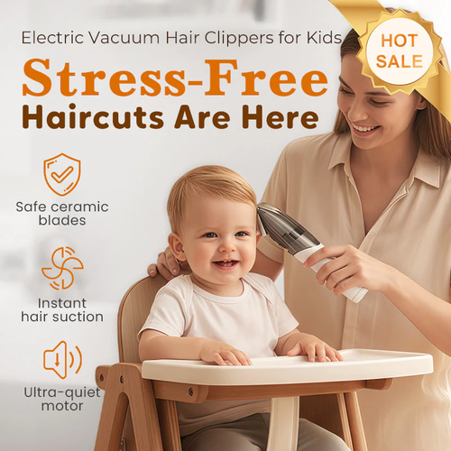 Ultra Quiet Electric Vacuum Hair Clipper for Kids💈