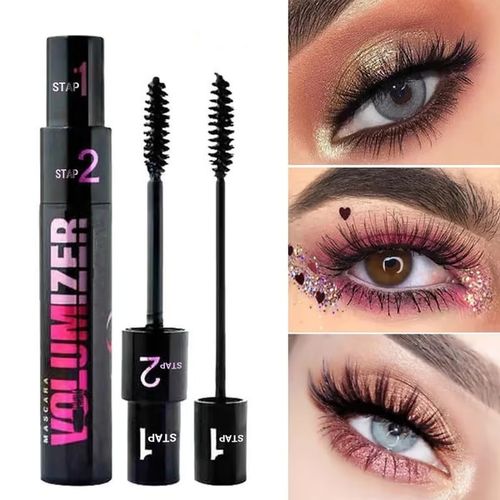 Long, thick, curly eyelash mascara