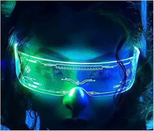 Fashion Luminous Decorative Glasses Neon Light Decoration LED Sunglasses