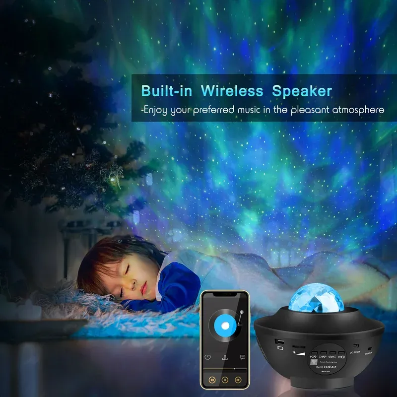 Galaxy Projector, Star Projector 3 In 1 Night Light Projector Works With Smart App & Alexa