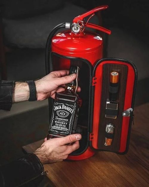 My Cave My Rules gift Can Bar Set Fire Extinguisher