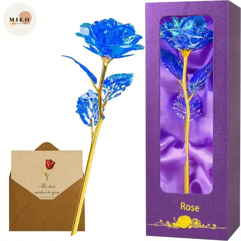 Romantic Rainbow Rose Gift Set with Luxury Gift Box