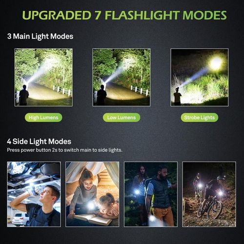 2024 Camping Gadgets Waterproof Rechargeable Strong Light Flashlight