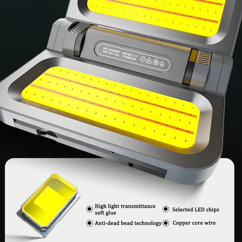 LEM Outdoor Camping Light With Ultra-Long Battery Life, Solar Charging Camping Light, Magnetic Multi-Mode Stepless Dimming, Home Power Outage Backup Artifact Lighting