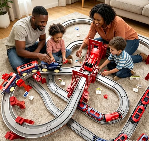 🔥🚂 Electric Train Set - Educational Toy 👨‍👩‍👧‍👦🚀