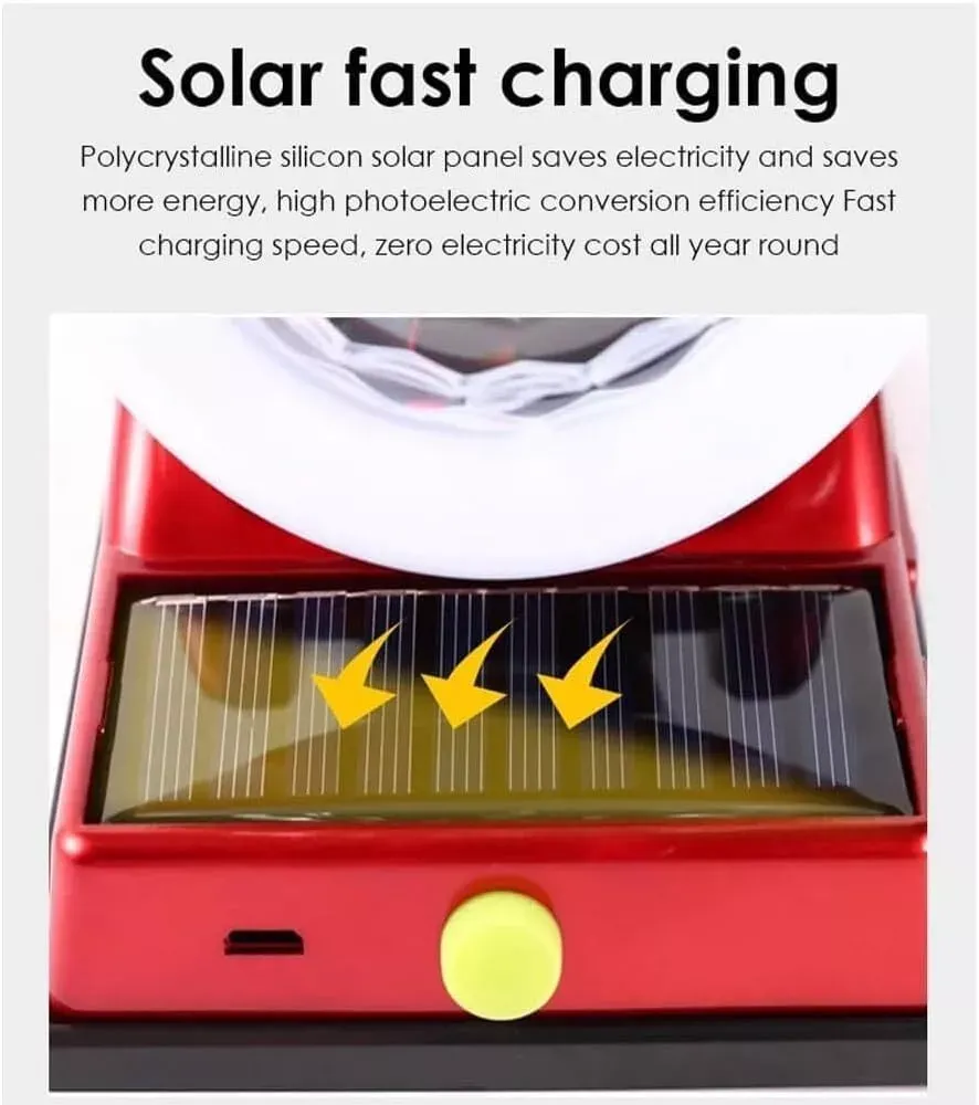 Solar Charging Colorful Magic Ball RGB Atmosphere Light