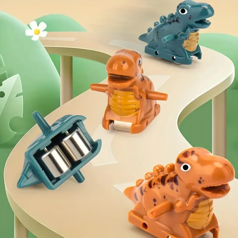 Dinosaur climbing slide toy with 3 dinosaur cars