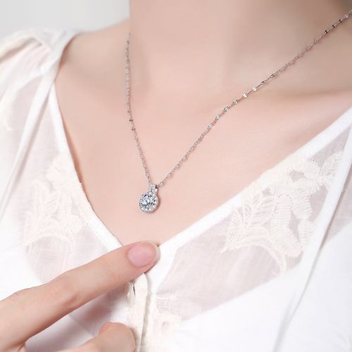 🔥🔥Sterling Silver zircon Sunflower Pendant Necklace