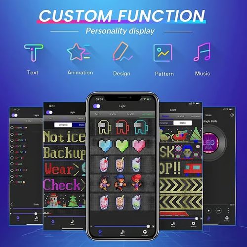 🔥Car-mounted ultra-cool ultra thin flexible Bluetooth LED screen