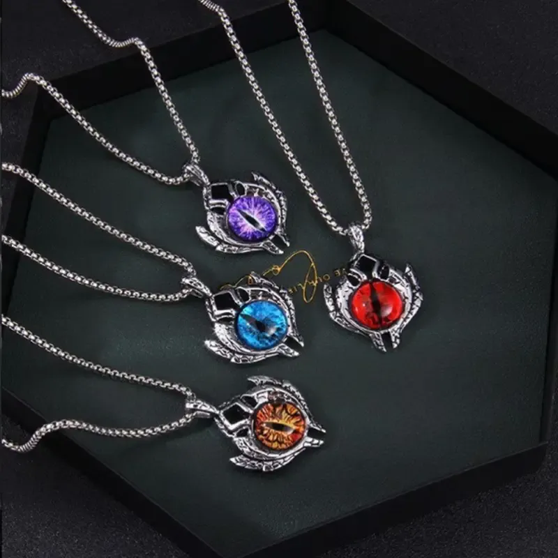 3 Count Devil Eye Necklace Man Accessories Fine Craftsmanship