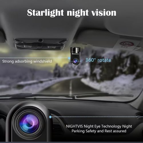 🔥LAST DAY ONLY 50% OFF✨1080P HD 360° Rotating Mini ADAS Dashcam