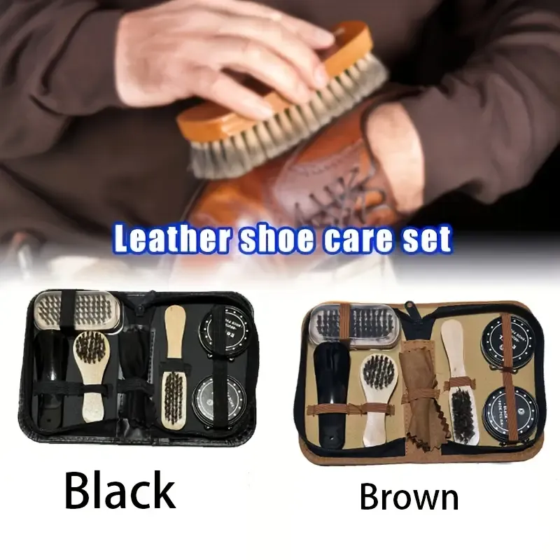 All-Purpose Leather Shoe Care Kit for Various Leather Types in Africa