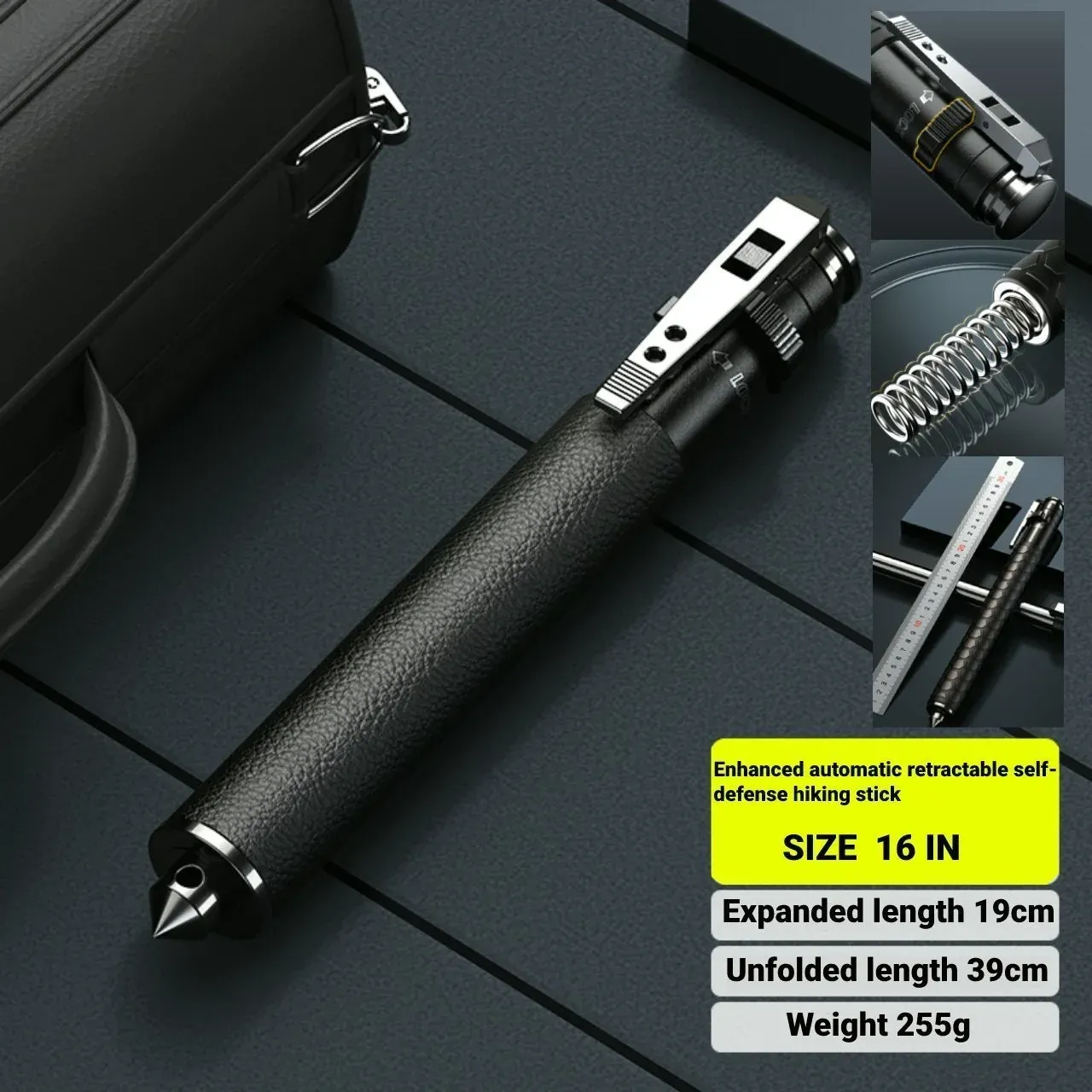 ⭐️Enhanced Automatic Retractable Self-Defense Hiking Stick ⭐️