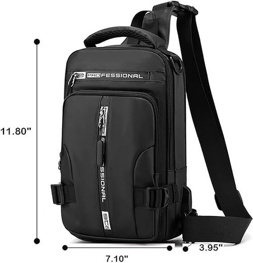 🔥🔥Mochila Sling Crossbody Shoulder Chest Bag com cabo🔥🔥 USB