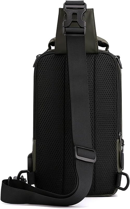 🔥🔥Mochila Sling Crossbody Shoulder Chest Bag com cabo🔥🔥 USB