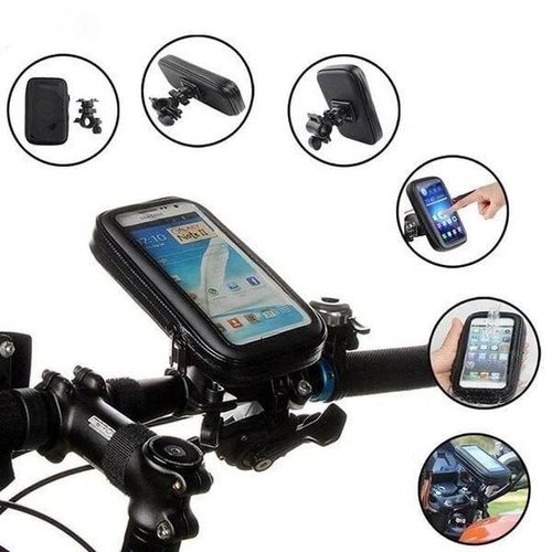 Suporte para telemóvel à prova de água para bicicletas e motociclos