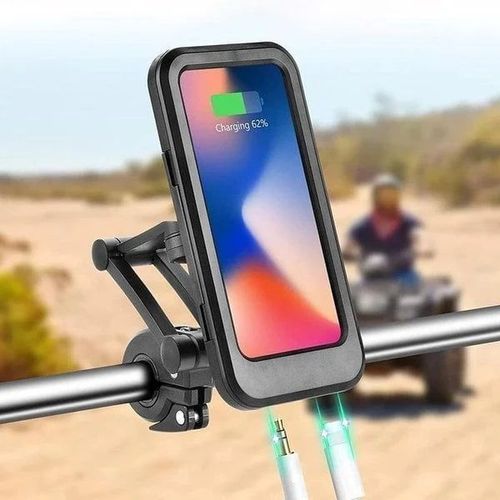 Suporte para telemóvel à prova de água para bicicletas e motociclos