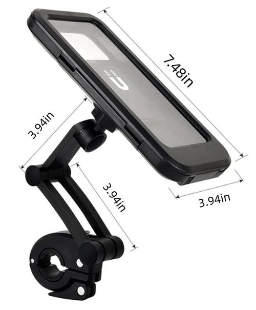 Suporte para telemóvel à prova de água para bicicletas e motociclos