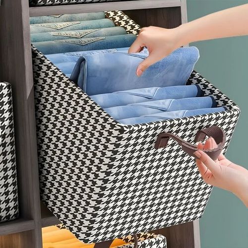 Organizador de calças de ganga dobrável para o armário（3pcs）