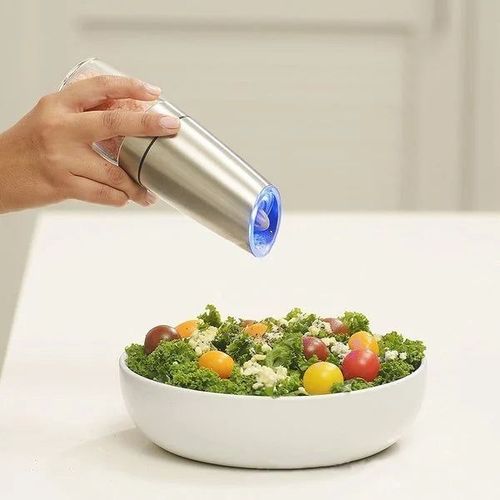 Moedor de sal e pimenta automático de indução por gravidade eléctrica