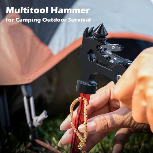 Multifunctional Survival Hammer 14 in 1 Stainless Steel Alloy Material