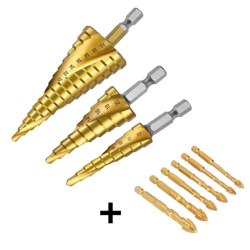 Conjunto de brocas de titânio